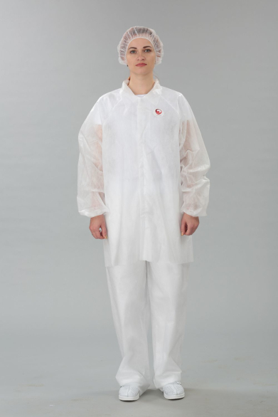 Костюм одноразовый (куртка на кнопках, брюки), пл. 25 г/м2