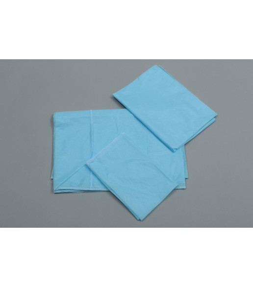 Комплект одноразового постельного белья, пл. СМС 25, инд/упак.